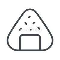 Rice Ball Icon Outline
