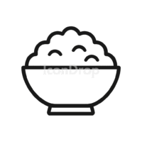 Rice Bowl Icon Outline