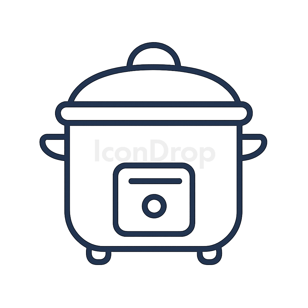 Rice Cooker Icon Outline