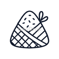 Rice Dumpling Icon Outline