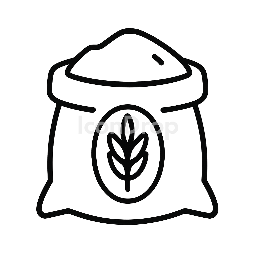 Rice Sack Icon Outline