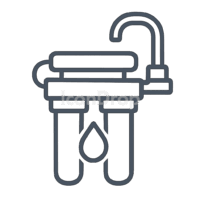 Ro Water Icon Outline