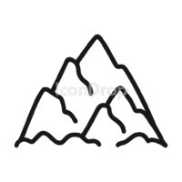 Rocky Mountain Icon Outline