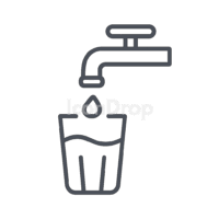 Safe Drinking Water Icon Outline