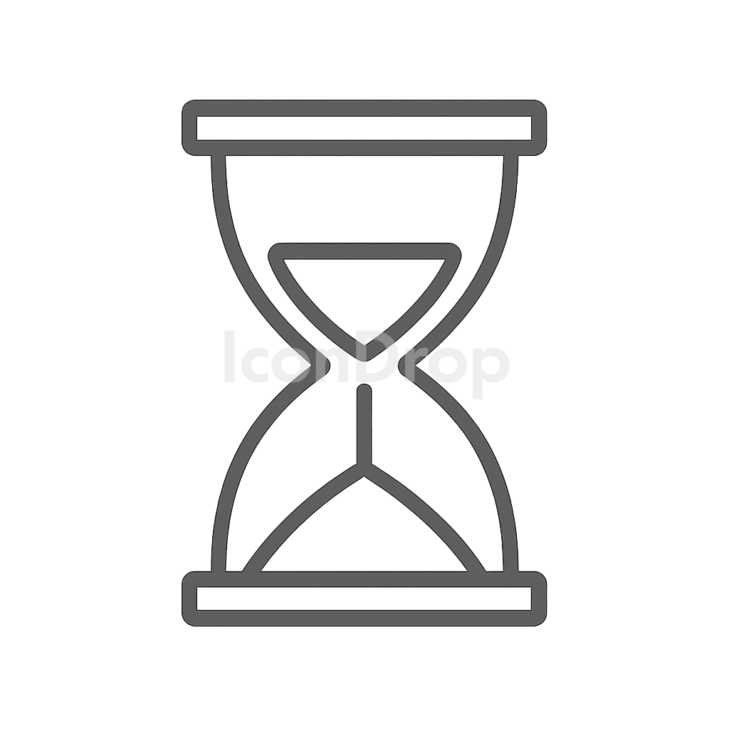 砂時計のアイコン アウトライン