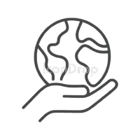 Save Earth Icon Outline