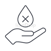 Save Water Icon Outline