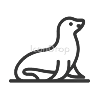 Sea Lion Icon Outline