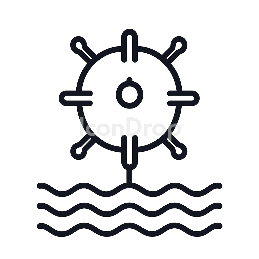 Sea Mine Icon Outline