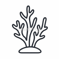 Sea Moss Icon Outline