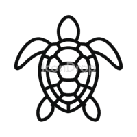 Sea Turtle Icon Outline