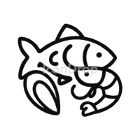 Seafood Icon Outline