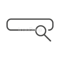 Search Bar Magnifying Glass Icon Outline