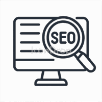 Search Engine Optimization Icon Outline