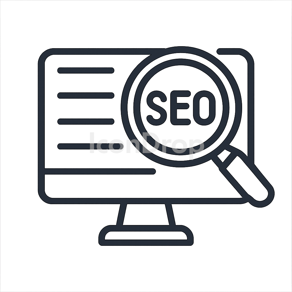 Search Engine Optimization Icon Outline