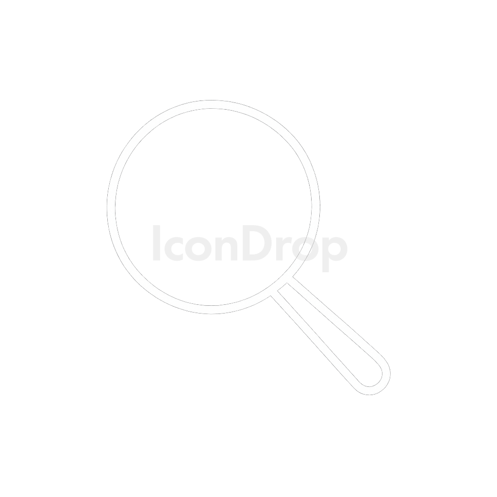 白い検索アイコン アウトライン