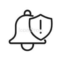 出会い系アプリのハート通知アイコン（アウトライン）