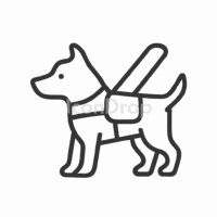 Service Animal Icon Outline