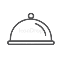 Serving Dish Icon Outline