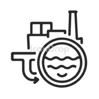 Sewage Treatment Plant Icon Outline
