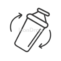 Shake Before Drink Icon Outline