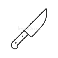 Sharp Knife Icon Outline