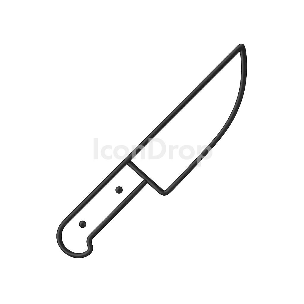Sharp Knife Icon Outline