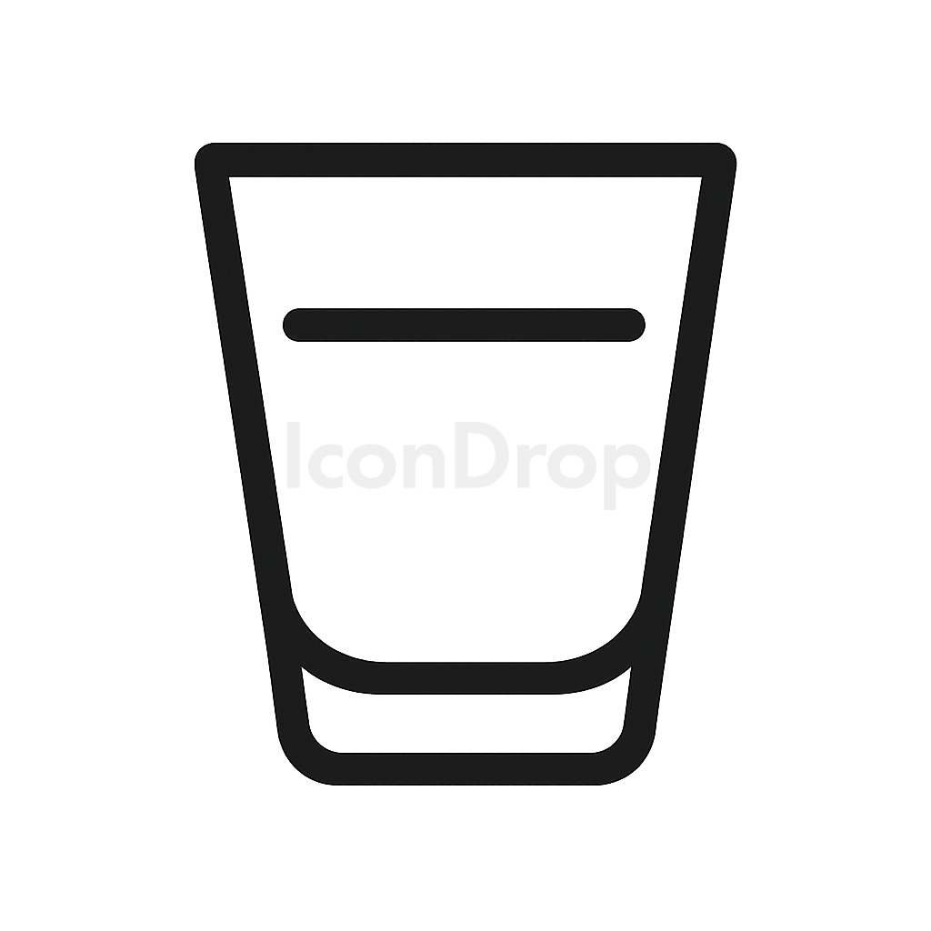 Shot Glass Icon Outline