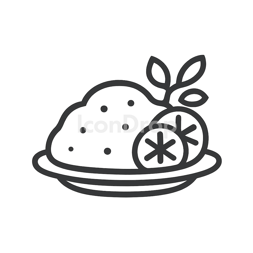 Side Dish Icon Outline