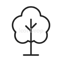 Simple Tree Icon Outline