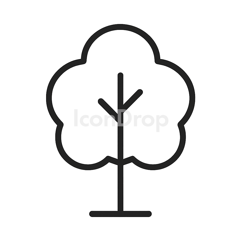 Simple Tree Icon Outline