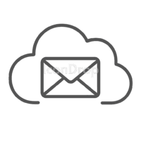 Sky Email Icon Outline