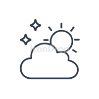 Sky Icon Aesthetic Outline