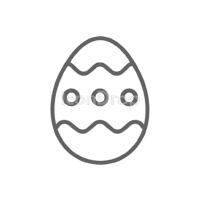 Small Easter Egg Icon Outline