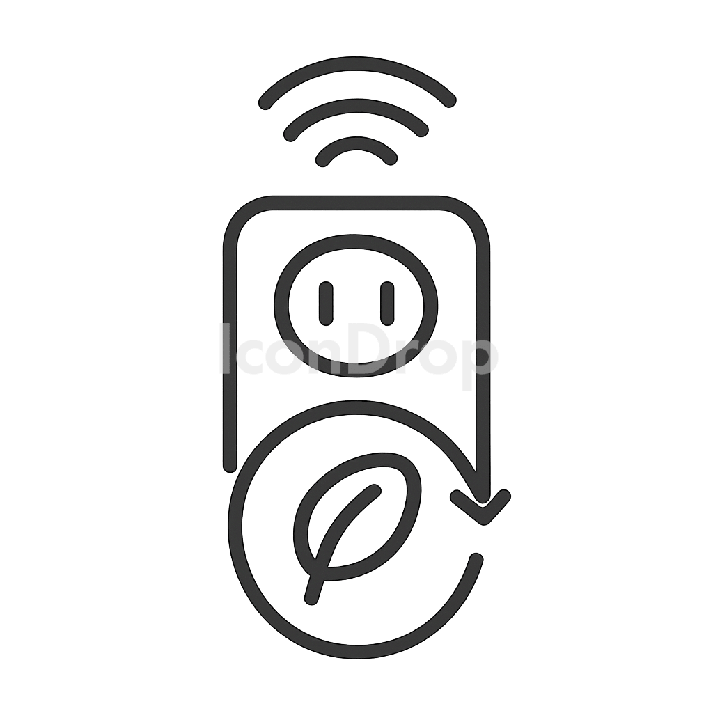 Smart Life Change Device Icon Outline