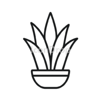 Snake Plant Icon Outline