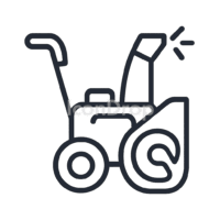 Snow Blower Icon Outline
