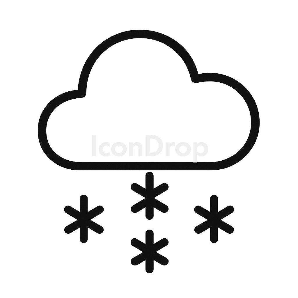 Snow Icon Outline