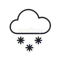 Snow Icon Weather App Outline