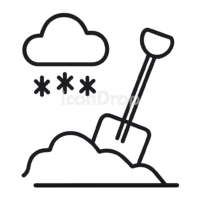 Snow Removal Icon Outline