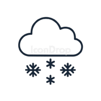 Snowfall Icon Outline