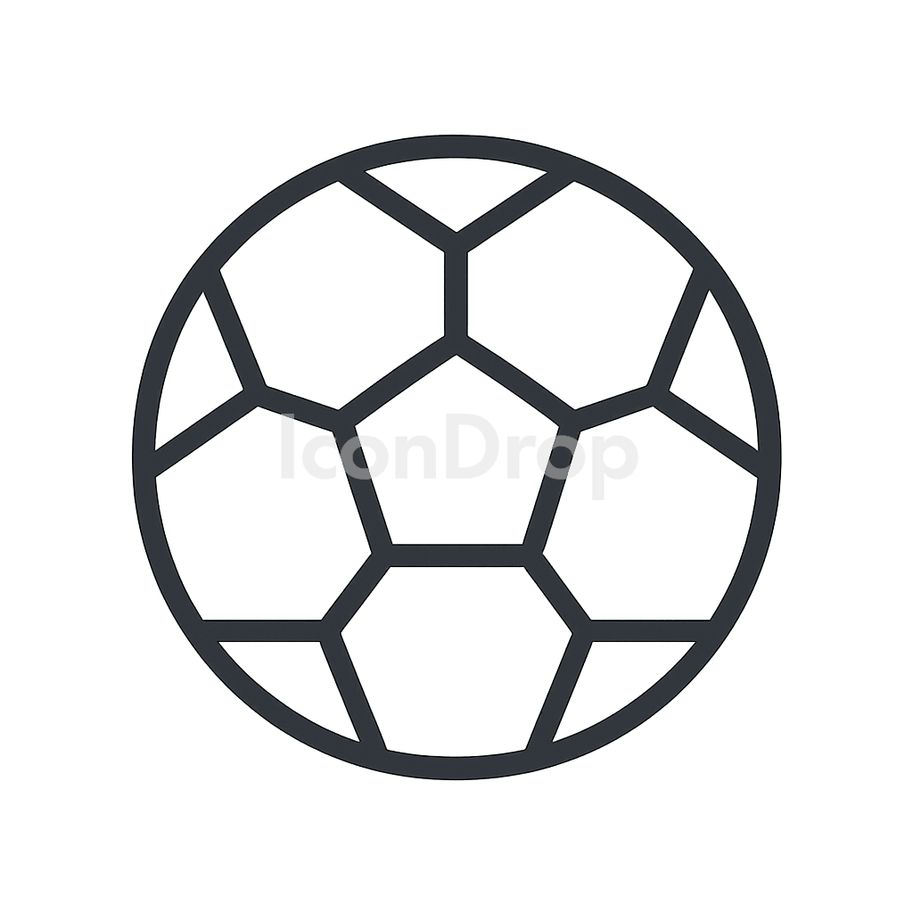Soccer Ball Icons Outline