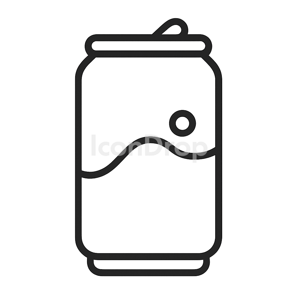 Soft Drink Can Icon Outline