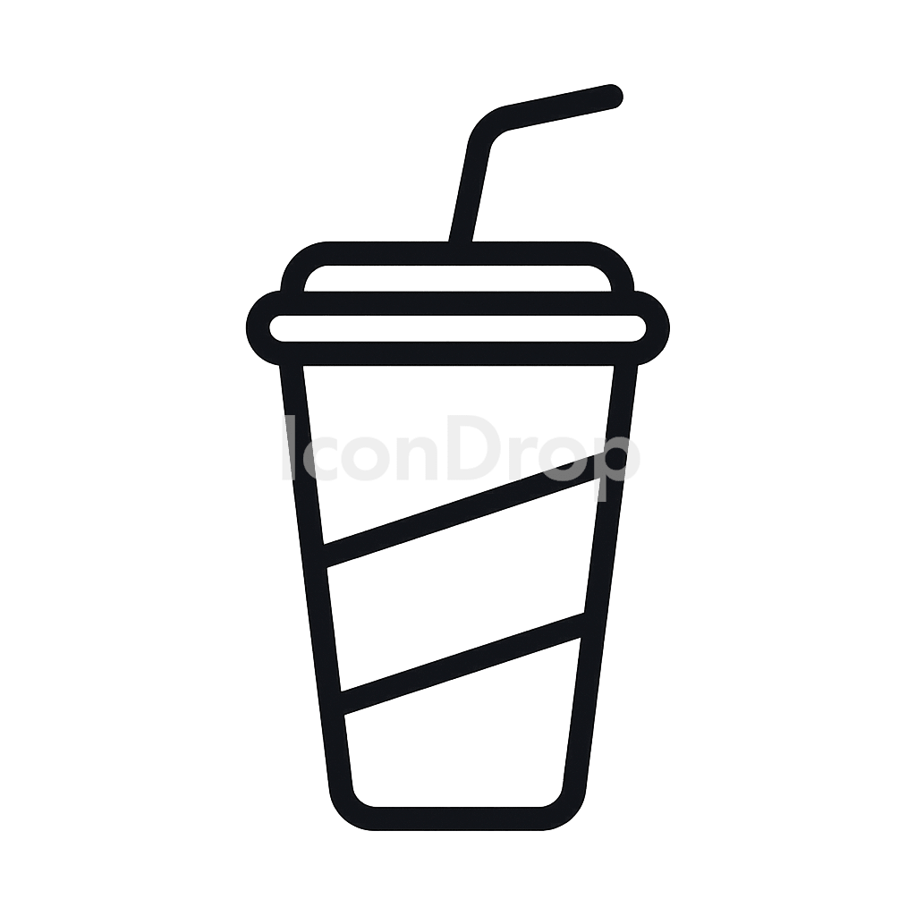 ソフトドリンクのアイコン アウトライン