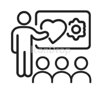 Soft Skills Training Icon Outline