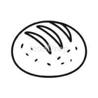 Sourdough Bread Icon Outline