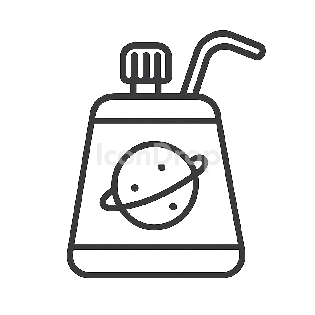 Space Food Zac Icon Outline