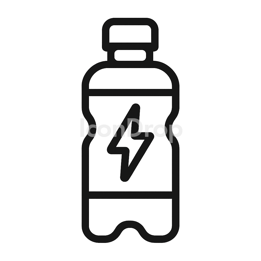 Sports Drink Icon Outline