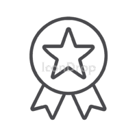Star Badge Icon Outline
