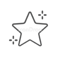 Star Icon Aesthetic Outline